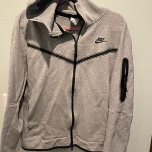 Nike Tech Heather Gray Full-Zip Hoodie